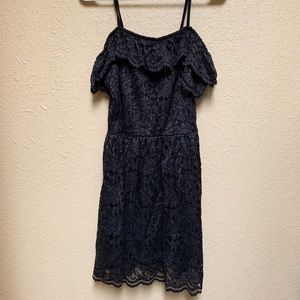 Black lace dress